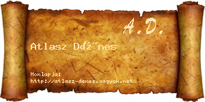 Atlasz Dénes névjegykártya