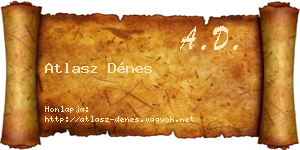 Atlasz Dénes névjegykártya